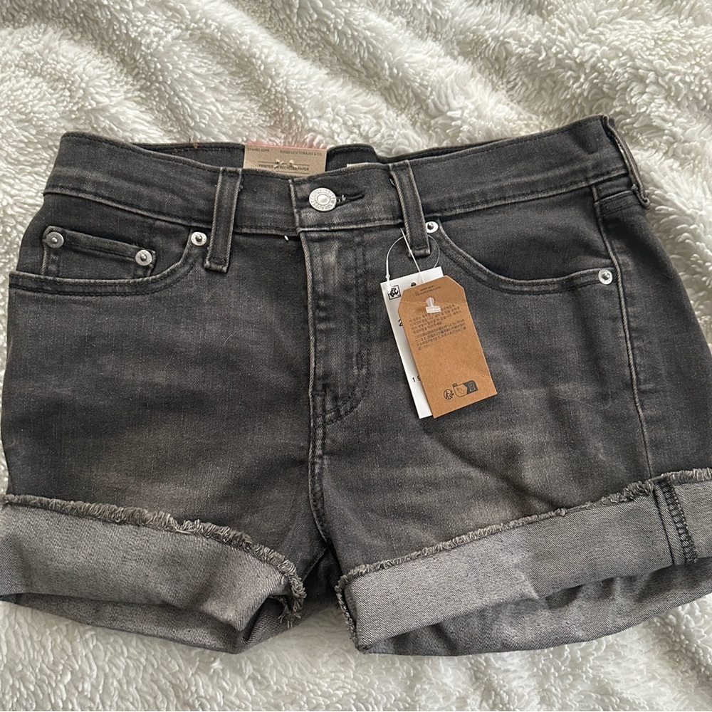 Levi's Charcoal Denim Shorts